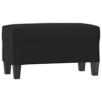 vidaXL Bänk svart 70x35x41 cm konstläder