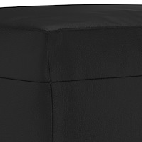 vidaXL Bänk svart 70x35x41 cm konstläder