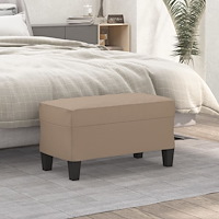 vidaXL Bänk cappuccino 70x35x41 cm konstläder