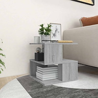 vidaXL Sidobord grå sonoma 40x40x40 cm konstruerat trä