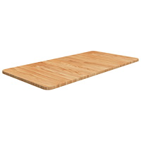 vidaXL Bänkskiva för badrum ljusbrun 80x40x1,5cm massivt trä