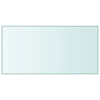 vidaXL Bordsskiva genomskinlig 50x100 cm härdat glas