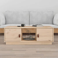 vidaXL Soffbord 100x50x35 cm massiv furu