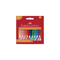 FABER-CASTELL Plastkrita FABER CASTELL trekantig 12/fp