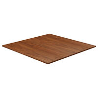 vidaXL Fyrkantig bordsskiva mörkbrun 90x90x1,5cm behandlad massiv ek
