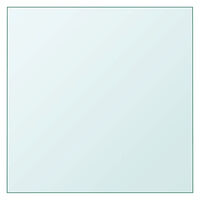 vidaXL Bordsskiva genomskinlig 60x60 cm härdat glas