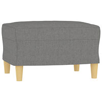 vidaXL Fotpall mörkgrå 60x50x41 cm tyg