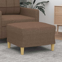 vidaXL Fotpall brun 60x50x41 cm tyg