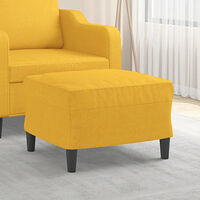 vidaXL Fotpall ljusgul 60x50x41 cm tyg