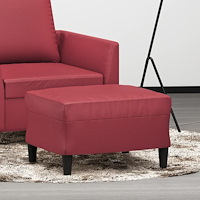 vidaXL Fotpall vinröd 60x50x41 cm konstläder