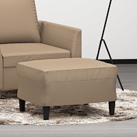 vidaXL Fotpall cappuccino 60x50x41 cm konstläder