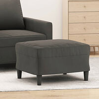 vidaXL Fotpall mörkgrå 60x50x41 cm sammet