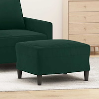 vidaXL Fotpall mörkgrön 60x50x41 cm sammet