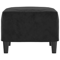 vidaXL Fotpall svart 60x50x41 cm sammet