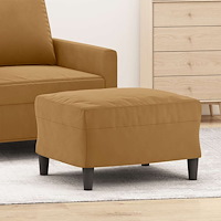 vidaXL Fotpall brun 60x50x41 cm sammet