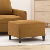 vidaXL Fotpall brun 60x50x41 cm sammet