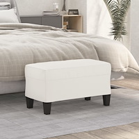 vidaXL Bänk Beige 70x35x41 cm mikrofibertyg