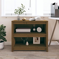 vidaXL Bokhylla honungsbrun 80x35x68 cm massiv furu