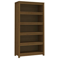 vidaXL Bokhylla honungsbrun 80x35x154 cm massiv furu