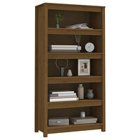 vidaXL Bokhylla honungsbrun 80x35x154 cm massiv furu