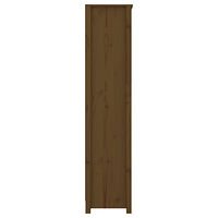 vidaXL Bokhylla honungsbrun 80x35x154 cm massiv furu