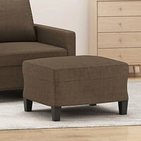 vidaXL Fotpall brun 60x50x41 cm tyg