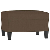 vidaXL Fotpall brun 60x50x41 cm tyg