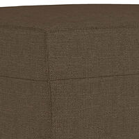 vidaXL Fotpall brun 60x50x41 cm tyg