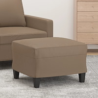 vidaXL Fotpall cappuccino 60x50x41 cm konstläder