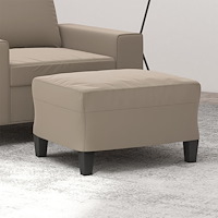 vidaXL Fotpall brun 60x50x41 cm mikrofibertyg
