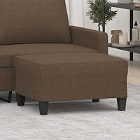 vidaXL Fotpall brun 70x55x41 cm tyg