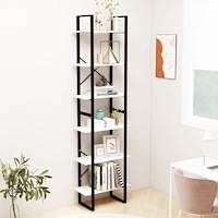 vidaXL Förvaringshylla vit 60x30x210 cm massiv furu