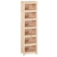 vidaXL Bokhylla 50x35x183 cm massiv furu