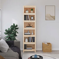 vidaXL Bokhylla 50x35x183 cm massiv furu