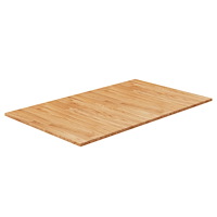 vidaXL Bänkskiva badrum ljusbrun 100x60x1,5cm behandlat massivt trä