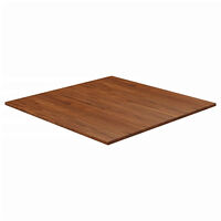 vidaXL Fyrkantig bordsskiva mörkbrun 80x80x1,5cm behandlad massiv ek