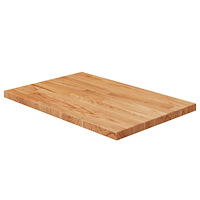 vidaXL Bänkskiva för badrum ljusbrun 60x40x2,5cm behandlat massivt trä