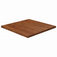 vidaXL Fyrkantig bordsskiva mörkbrun 60x60x2,5cm behandlad massiv ek