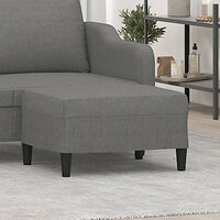 vidaXL Fotpall mörkgrå 70x55x41 cm tyg