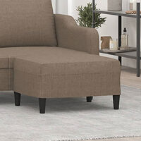 vidaXL Fotpall Taupe 70x55x41 cm tyg