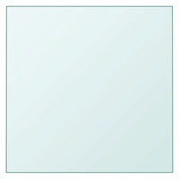 vidaXL Bordsskiva genomskinlig 40x40 cm härdat glas
