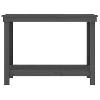 vidaXL Skobänk grå 110x50x80 cm massiv furu