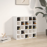 vidaXL Vinskåp vit 56x25x56 cm massiv furu