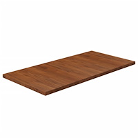 vidaXL Bänkskiva badrum mörkbrun 100x50x2,5cm behandlat massivt trä