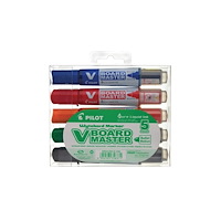Pilot Pen Whiteboardmarkör Pilot V-Board Master, rund, box med 5 färge...