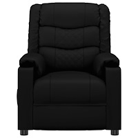 vidaXL Elektrisk reclinerfåtölj svart konstläder
