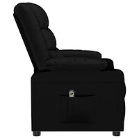vidaXL Elektrisk reclinerfåtölj svart konstläder