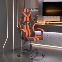 vidaXL Gamingstol svart och orange konstläder