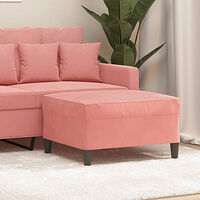 vidaXL Fotpall Rosa 70x55x41 cm sammet
