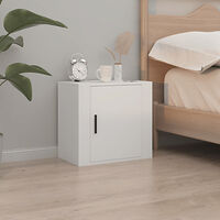 vidaXL Väggmonterade sängbord vit 50x30x47 cm